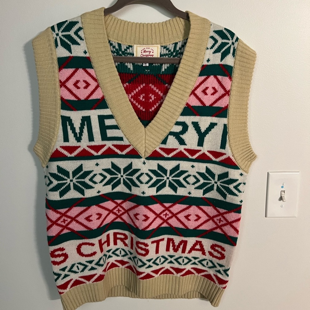 Ugly Christmas sweater vest